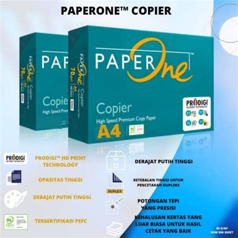 Jual Kertas HVS Paper One Qoarto A4 F4 75 Gsm Shopee Indonesia