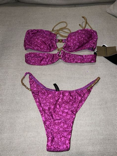 Vix Paula Hermanny Gya Lotus Matching Swimsuit Bikini Set Kendra Nissi