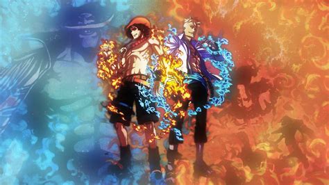 One Piece Luffy And Ace Wallpapers - Wallpaper Cave