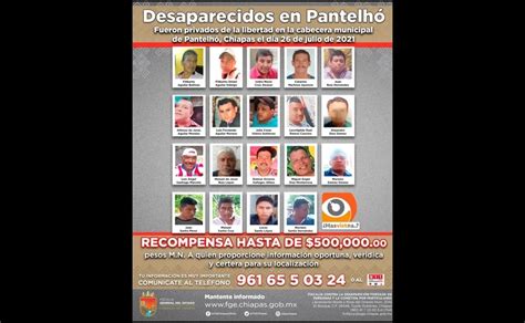 Ofrecen Mil Pesos Por Informaci N Sobre Desaparecidos En Pantelh