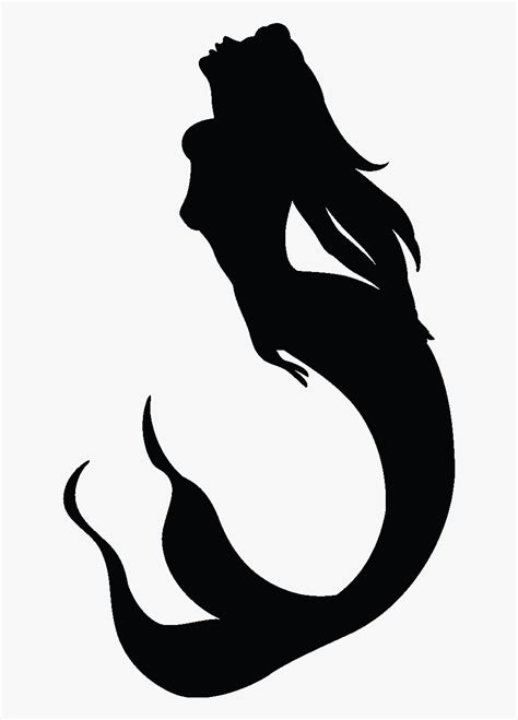 Cartoon Silhouette Mermaid - Download this premium vector about ...