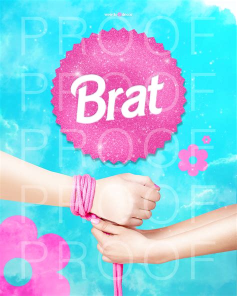 Barbie Inspired Brat Poster Digital Download Print Etsy