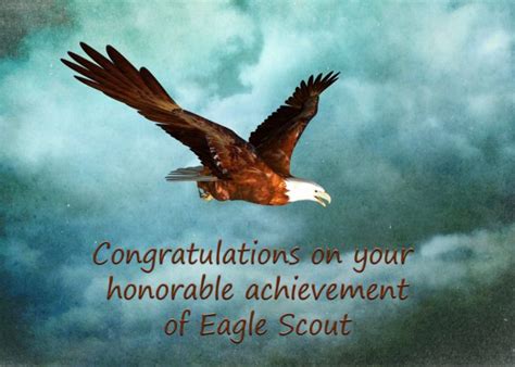 Congratulations Eagle Scout Achievement Card Personalized Greeting Card