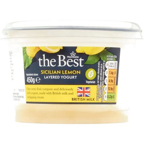 Morrisons The Best Layers Sicilian Lemon Yogurt 450g Compare Prices