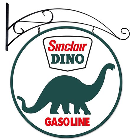 Double Sided 24 Sinclair Dino Gasoline Sign Garage Art™