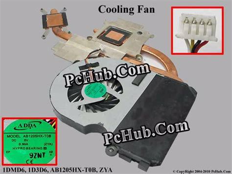 DC5V 0 50A Heatsink Fan AB1205HX T0B ZYA 3NZYATATN20 ADDA AB1205HX