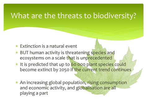 Threats To Biodiversity Ppt Download