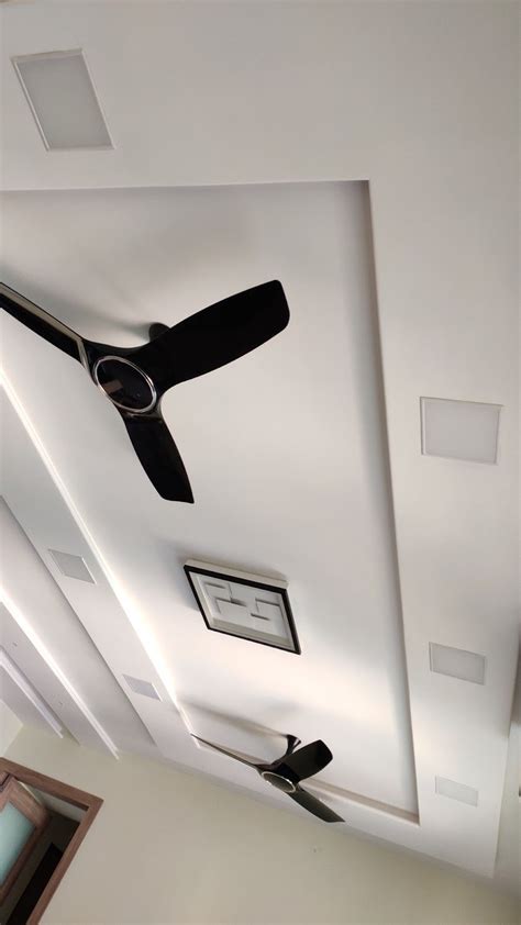 False Ceiling Design With Two Fans Home Mybios