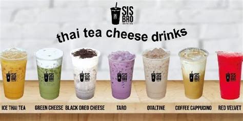 Daftar Harga Menu Delivery Sisbro Medan Minuman Cheese Drinks Thai Tea