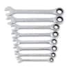 GEARWRENCH SAE 90 Tooth Combination Ratcheting Wrench Tool Set With