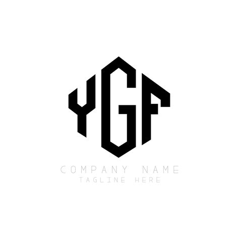 Création De Logo De Lettre Ygf Avec Forme De Polygone Création De Logo