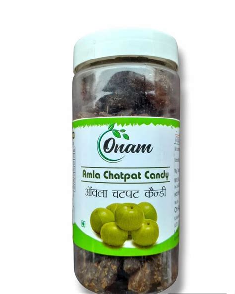 Onam Sweet And Sour Amla Chatpata Candy Packaging Type Plastic Jar