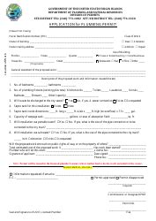 Virgin Islands Application For Plumbing Permit Fill Out Sign Online