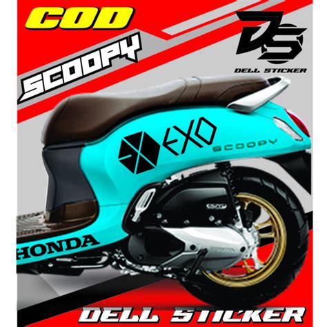 Jual Sticker Striping Scoopy New EXO Sticker Scoopy Striping Scoopy EXO