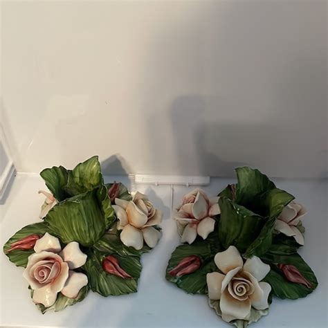 Capodimonte Accents Capodimonte Porcelain Candle Holders Poshmark