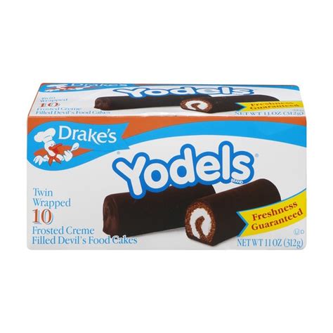 Yodels Drake's Yodels Frosted Creme Filled Devil's Food Cakes - 10 CT (11 oz) Delivery or Pickup ...