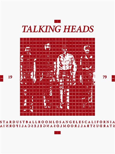 Talking Heads More Songs About Buildings And Food Sticker By Jamesisham Redbubble