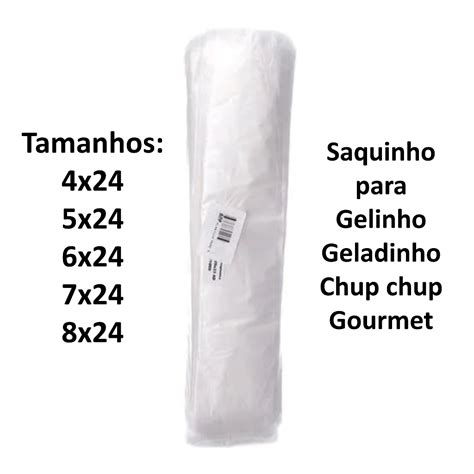 Saquinho Saco Para Geladinho Gourmet Gelinho Sacol Chup Chup