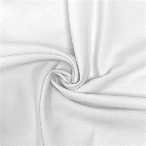 White Poplin Fabric Polyester Solid 110 By The Yard Etsy