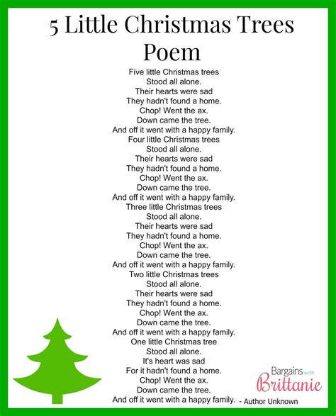 Poem About Christmas Tree