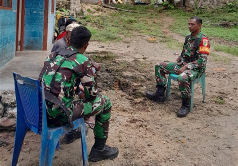 Komsos Untuk Keakraban Babinsa Posramil Biak Timur Dengan Warga Binaan