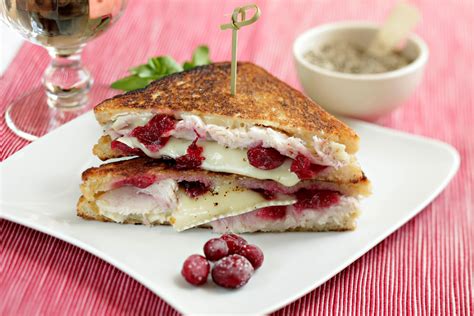 Turkey Brie And Cranberry Sandwich