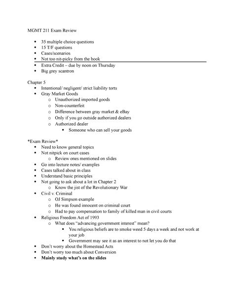 Mgmt Exam Review Mgmt Exam Review Multiple Choice