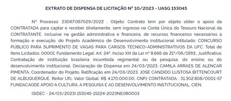 Concurso Da Ufc Definida Banca Organizadora Para Novo Edital