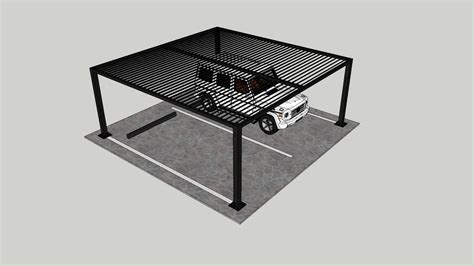 Pergola Car Parking Shade Car Parking Shade 3d Model