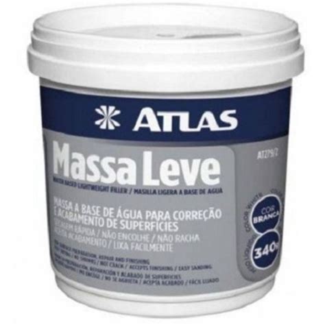 Massa Leve Reparadora De Trincas 340g Atlas Leroy Merlin