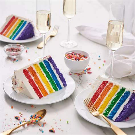 Rainbow Cake Recipe | Sur La Table