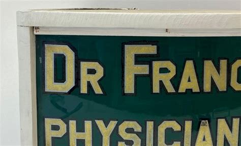 Vintage Doctor's Office "Physician and Surgeon" Sign, C.1920s For Sale ...