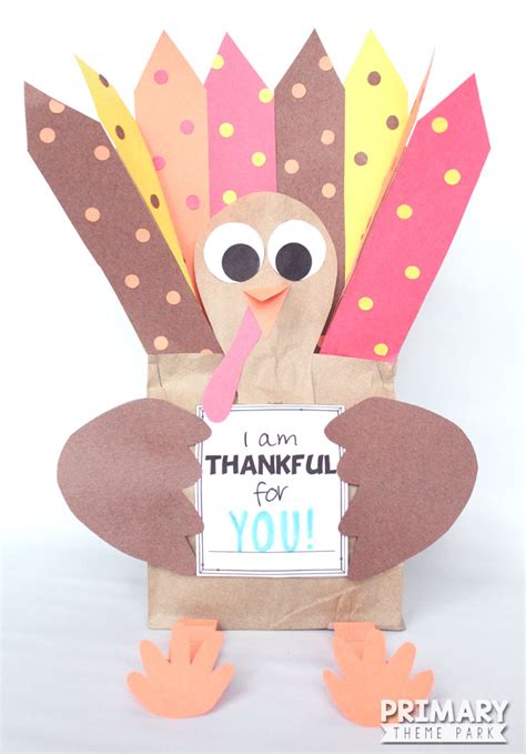 Paper Bag Turkey Craft Primary Theme Park