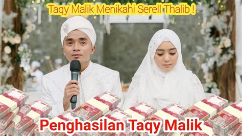 Taqy Malik Menikah Dengan Serell Thalib Ini Gaji Youtube Taqy Malik