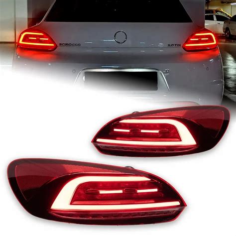 Vw Scirocco Tail Lights 2009 2014 Dynamic Smoke Led Tail Lamp Light Led