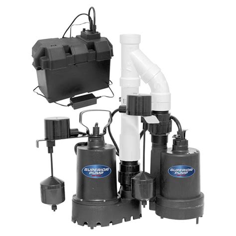 Superior Pre Assembled Battery Backup Sump Pump Kit By Superior At