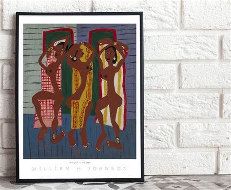 Vintage African American Art Three Dancers William H Etsy