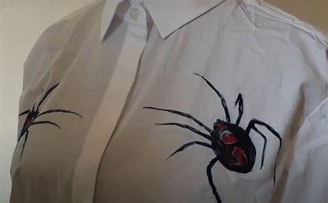 How To Paint A Spooky Spiderweb Shirt For Halloween Upstyle