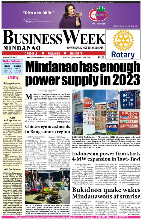 Businessweek Mindanao December By Mindanao Daily News Issuu