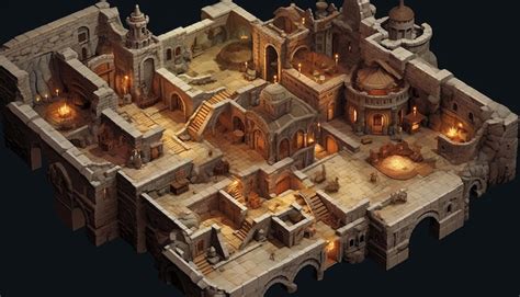 Isometric Dungeon Map