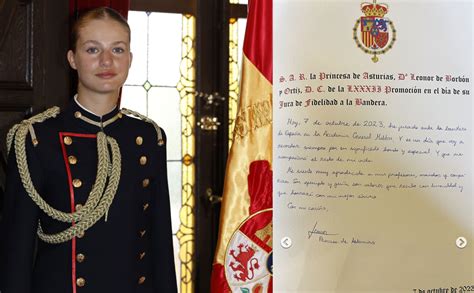 La Carta Que Escribi Leonor En Su Jura De Bandera Amenzing