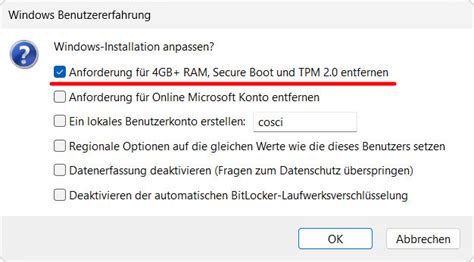 Windows Ohne Tpm Und Ohne Secure Boot Installieren Cosci Blog