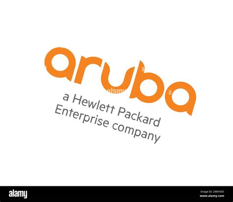 Aruba Networks Rotated Logo White Background B Stock Photo Alamy