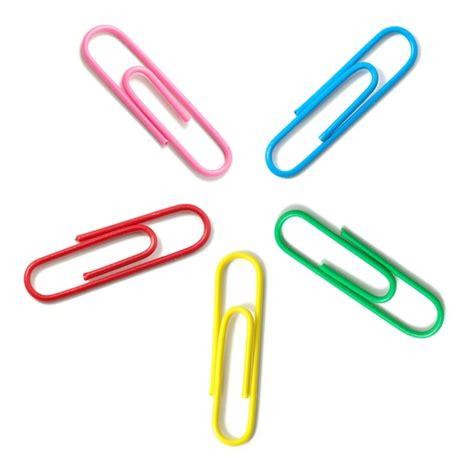 Premium Photo Paper Clip Isolated