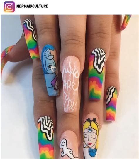 Alice In Wonderland Nail Art Designs Nerd About Town