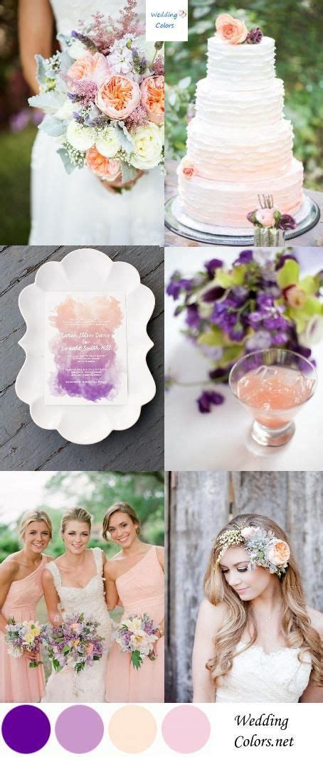 Wedding Color Inspiration Lavender Violet And Peach Peach Wedding