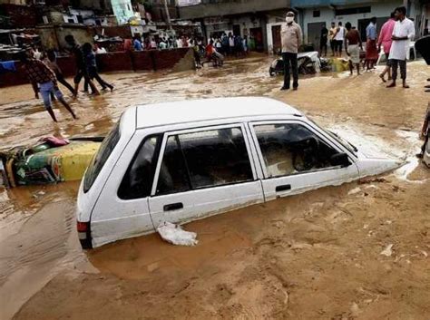 Terrifying Footage Shows Dozens Of Vehicles Buried In Mud In India