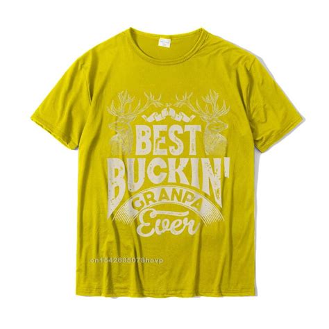 Best Buckin Grandpa Ever T Shirt Hunting Hunter Bucking Dad T Shirt