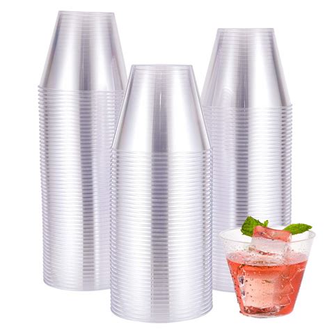 Buy JOLLY CHEF 9 Oz Clear Disposable Plastic Cups 100 Pack Clear