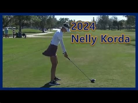 2024 Beauty Golfer Nelly Korda Fantastic Swing Motion Slow Motion